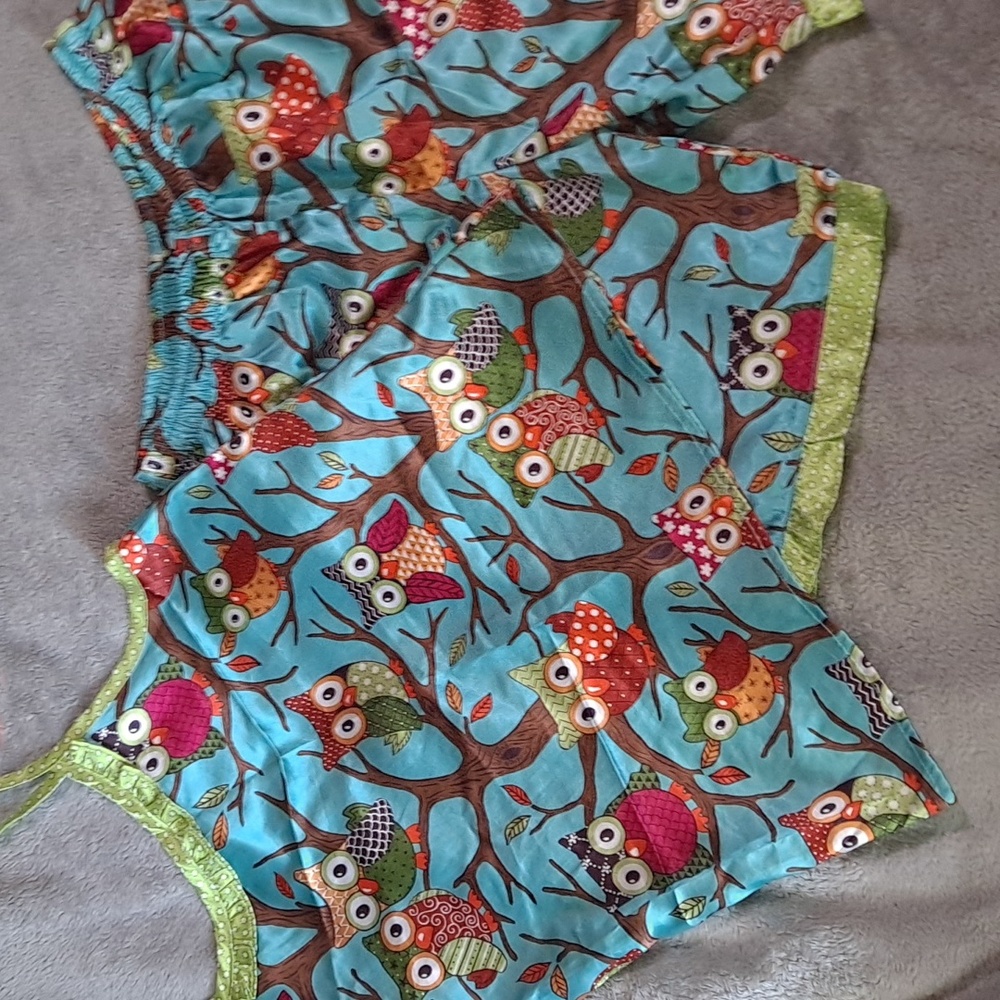 Girls Nick and Nora owl pajama set